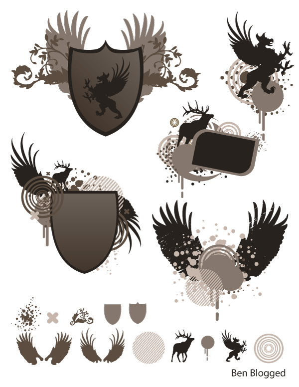 Free, Vintage Vector, Medieval Heraldry Graphics 600x776 Free, Vintage Vector, Medieval Heraldry Graphics