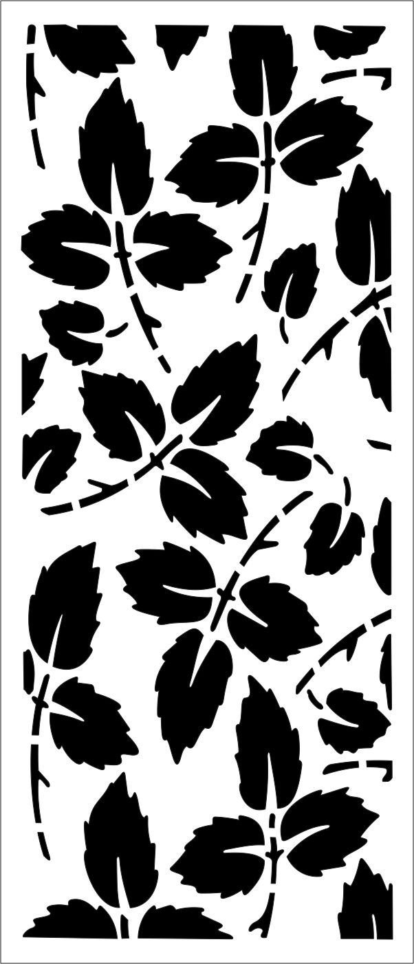 Rose Leaf Pattern Partition Graphic Design Vector 602x1402 Rose Leaf Pattern Partition Graphic Design Vector