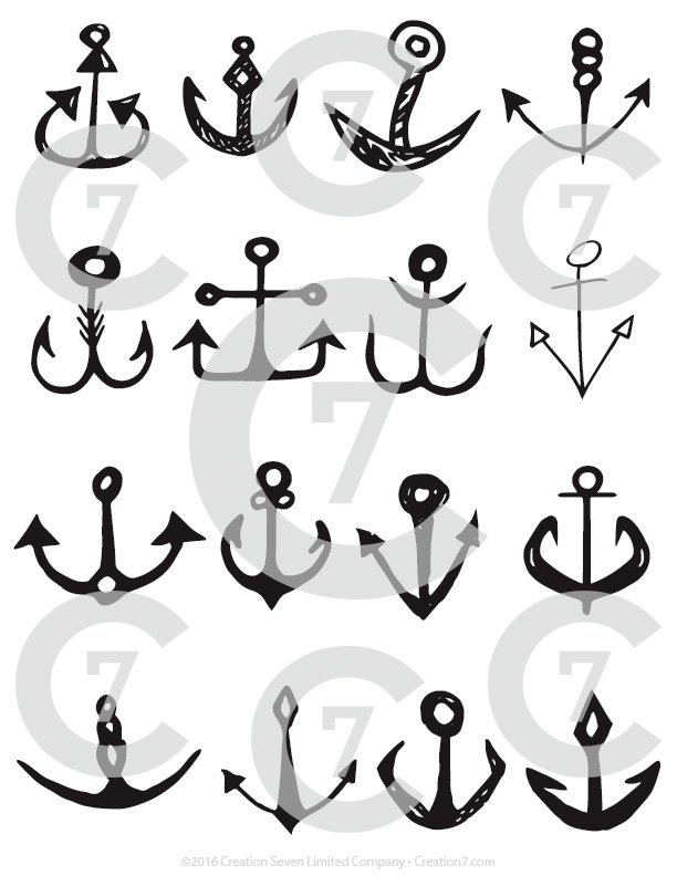 Anchors Vector Art Pack Set Of Anchors! Hand Drawn Vectorized 612x792 Anchors Vector Art Pack Set Of Anchors! Hand Drawn Vectorized