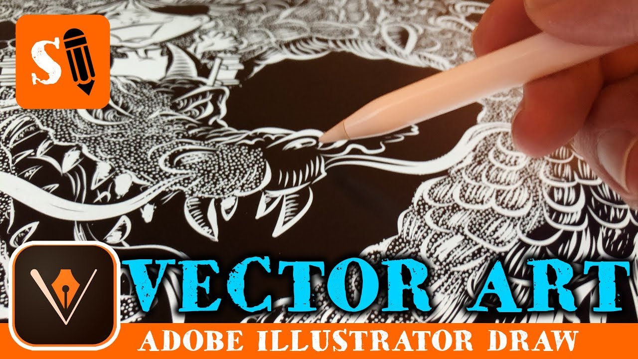 Vector Drawing With Apple Pencil On Ipad Pro 1280x720 Vector Drawing With Apple Pencil On Ipad Pro