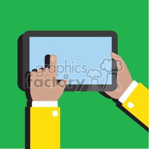 Hands Holding Ipad Surface Device Flat Design Vector Art Clipart 300x300 Hands Holding Ipad Surface Device Flat Design Vector Art Clipart