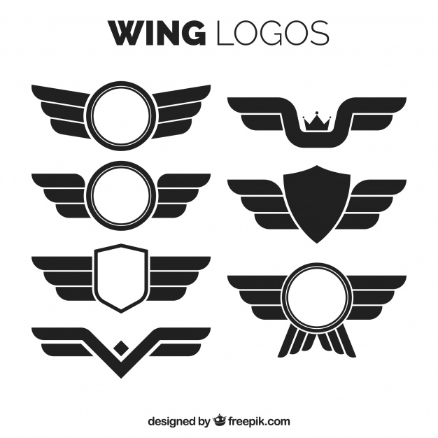 626x626 Wing Logos In Flat Design Vector Free Download