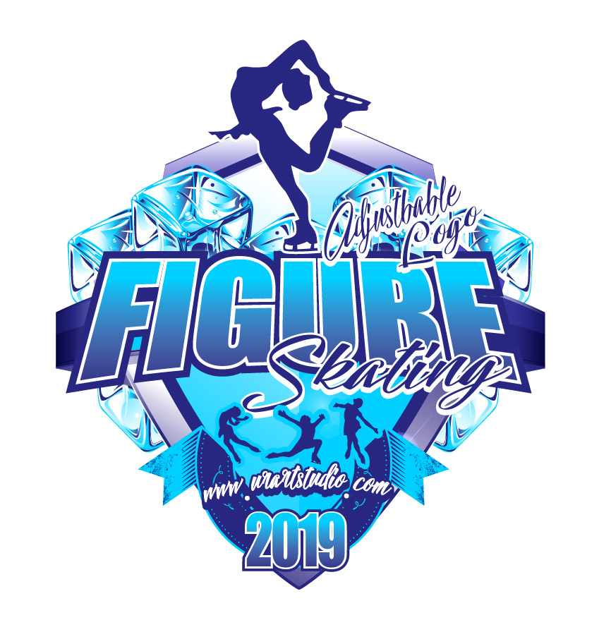 866x913 Figure Skating Adjustable Logo Design