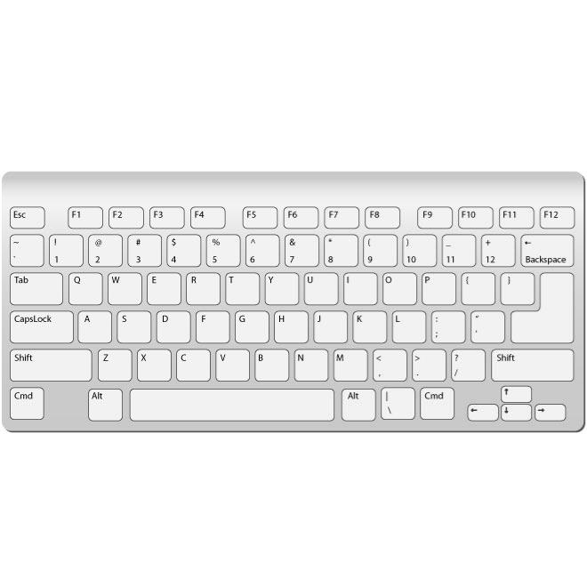 660x660 Imac Keyboard Vector Clip Art
