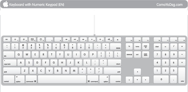 600x294 Apple Keyboard Vector, Mac Free Vector In Encapsulated Postscript