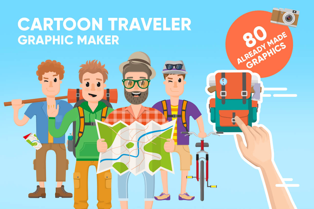 Traveler Vector Graphic Illustrations Graphicmama 1230x820 Traveler Vector Graphic Illustrations Graphicmama