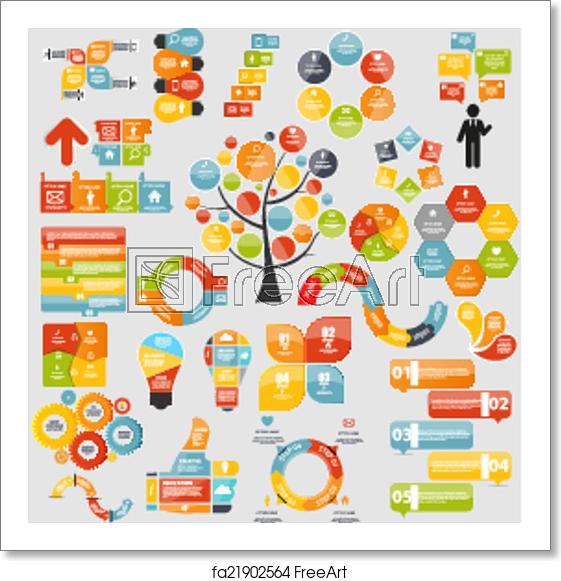 Free Art Print Of Mega Collection Of Flat Infographic Templates 561x581 Free Art Print Of Mega Collection Of Flat Infographic Templates
