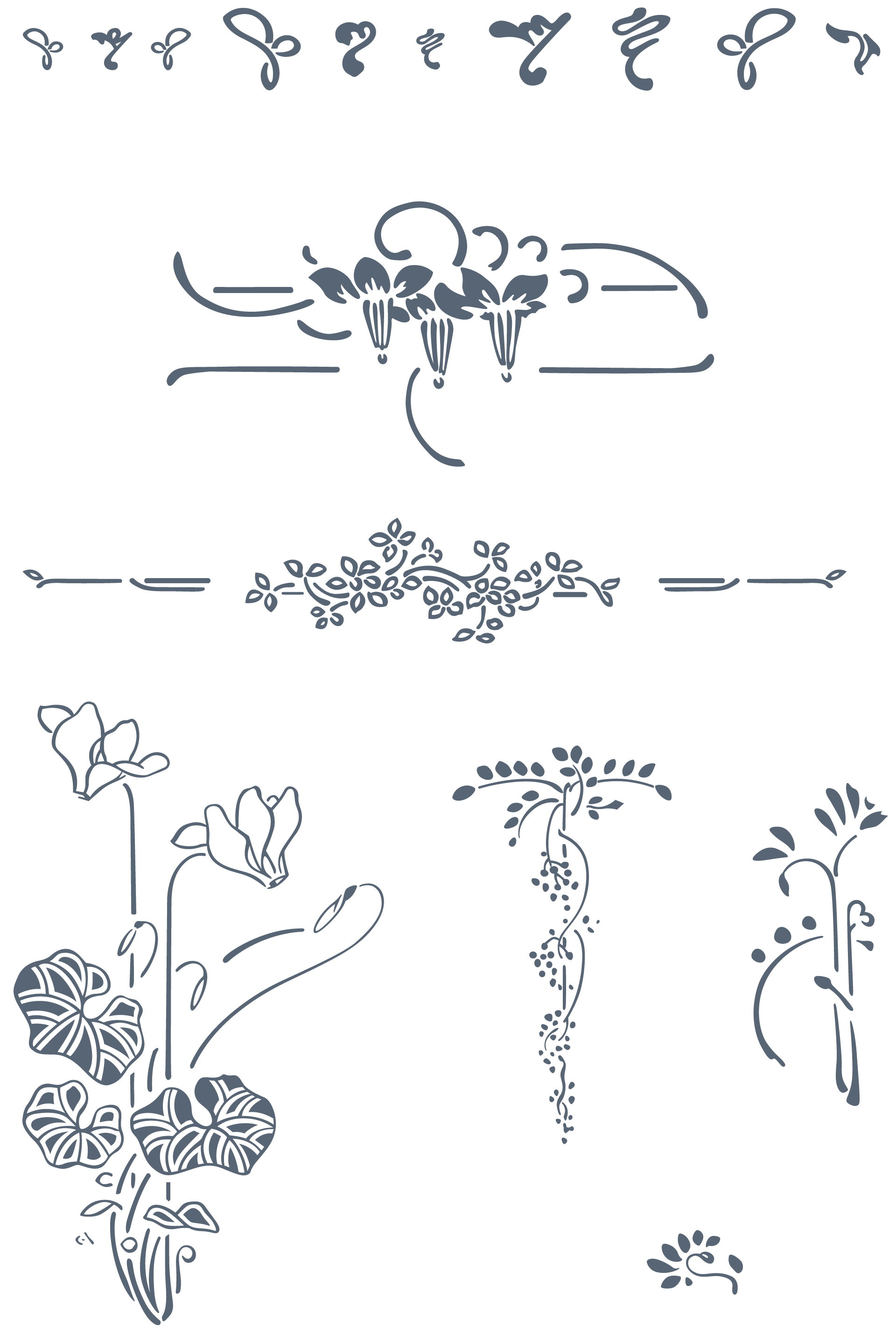 1920x2859 Download Vintage Art Nouveau Art Nouveau Vector Ornaments