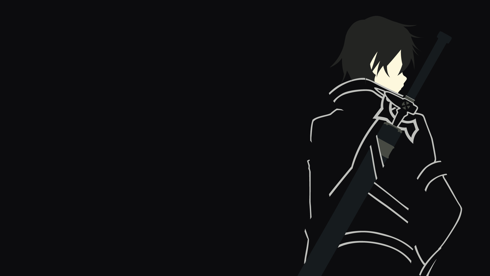1920x1080 Wallpaper Illustration, Anime, Minimalism, Sword Art Online