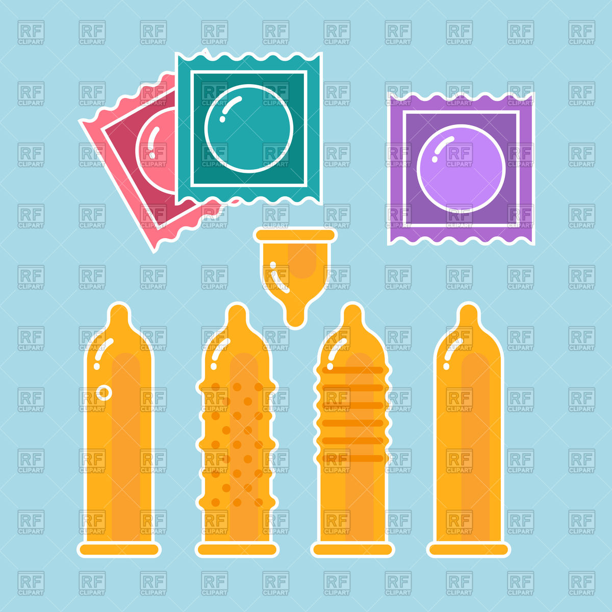 1200x1200 Condoms Set And Packages