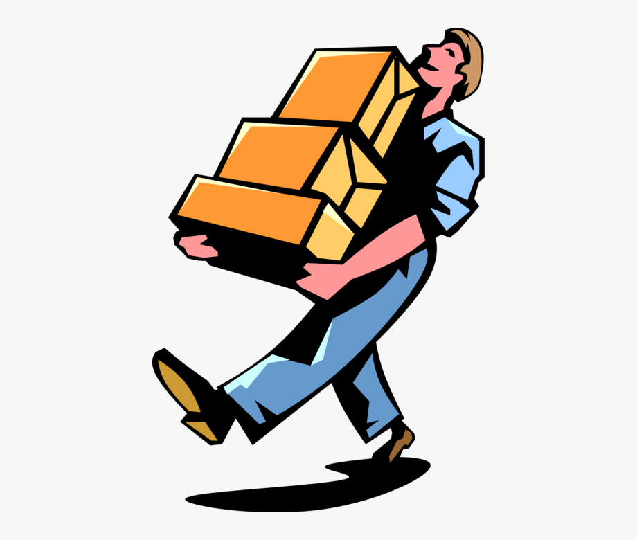 920x780 Delivers Mail Packages Vector Image Illustration