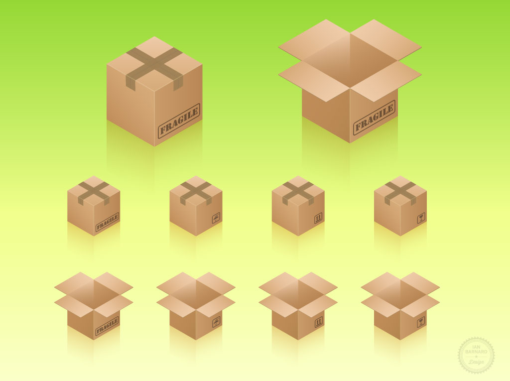 1024x765 Open Packages Vector Art Graphics