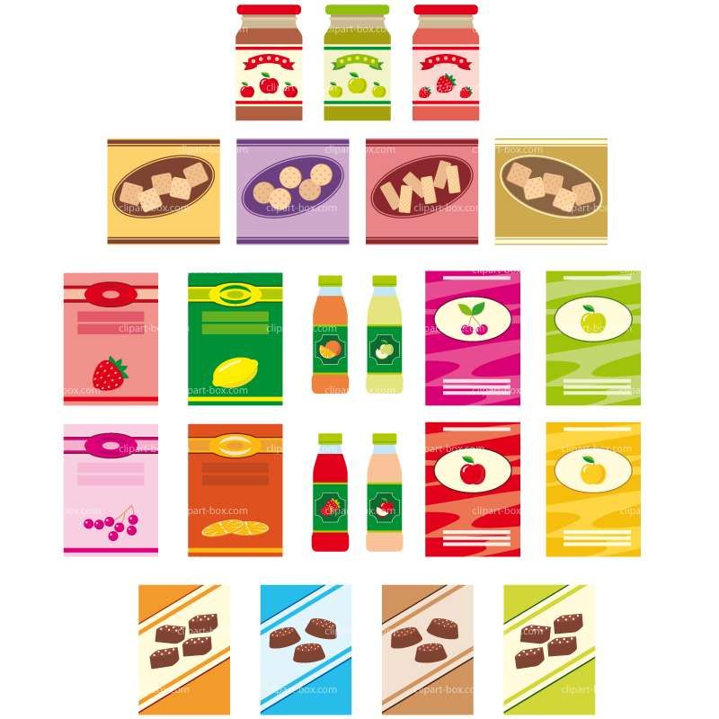 800x800 Clipart Food Packages Royalty Free Vector Design Pretend Play