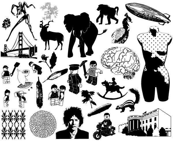 600x490 Free Vector Pack Silhouettes Download Free Vector Art Free