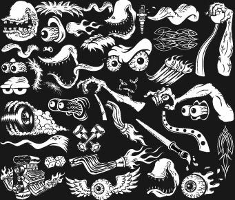 341x291 Hot Rod Monsters Vector Pack Go Media's Arsenal Hot Rod Tattoo