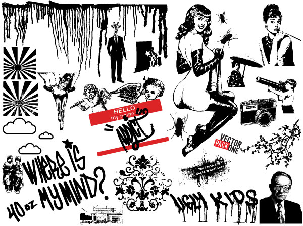 600x447 Mixed Elements Vector Pack Download Free Vector Art Free Vectors