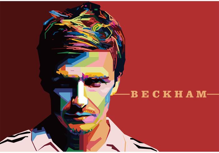 700x490 David Beckham Vector Portrait