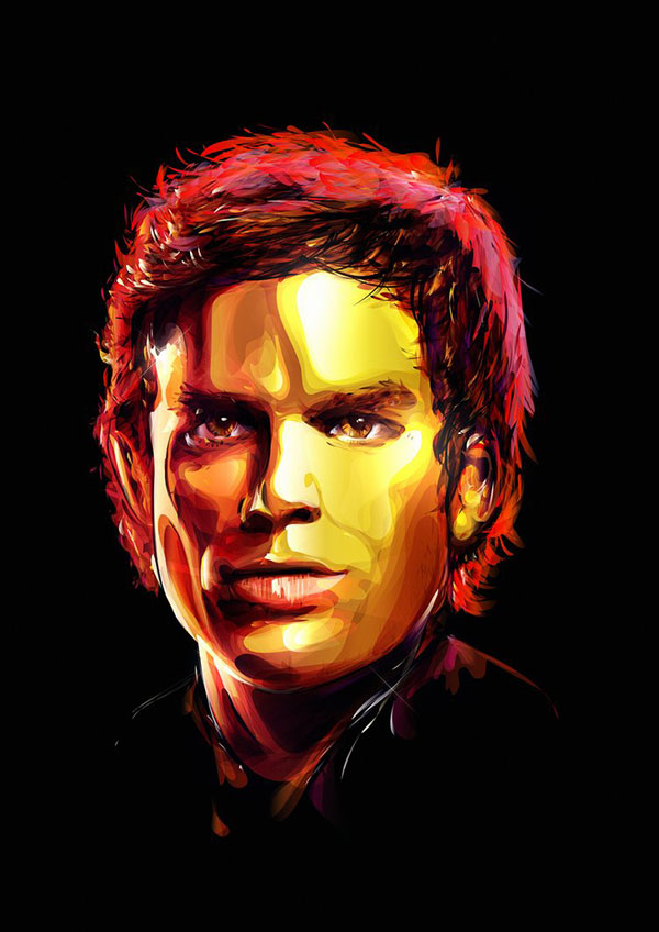 600x848 Cool Vector Art Portraits Bashooka