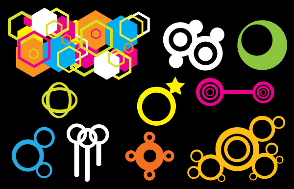 600x385 Free Colorful Geometric Shapes Free Vector Art Files, Vectors