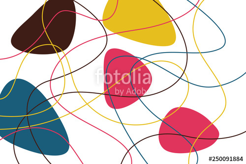 500x334 Abstract, Background Pattern Made With Curvy, Colorful Lines