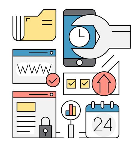 Linear Software Development Icons 438x490 Linear Software Development Icons