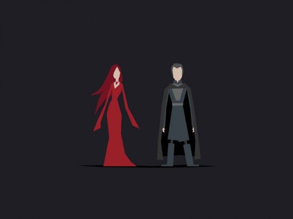 Game Of Thrones' Characters Illustrated In Minimalist, Vector Art 580x435 Game Of Thrones' Characters Illustrated In Minimalist, Vector Art