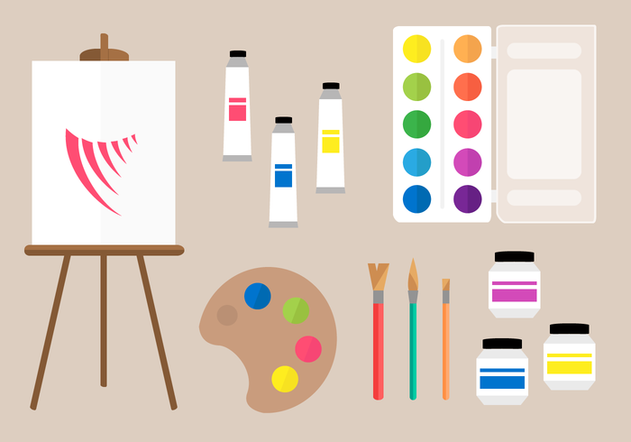 700x490 Free Painting Tools Vector