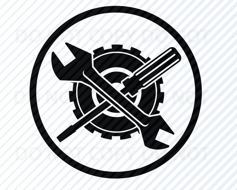 794x635 Mechanic Logo For Cricut Tools Vector Images Etsy