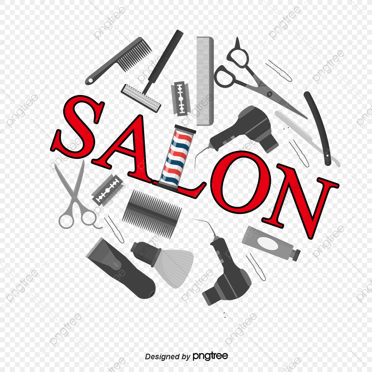 1200x1200 Vector Art Salon And Hair Cutting Tools, Art Salon, Haircut Tool