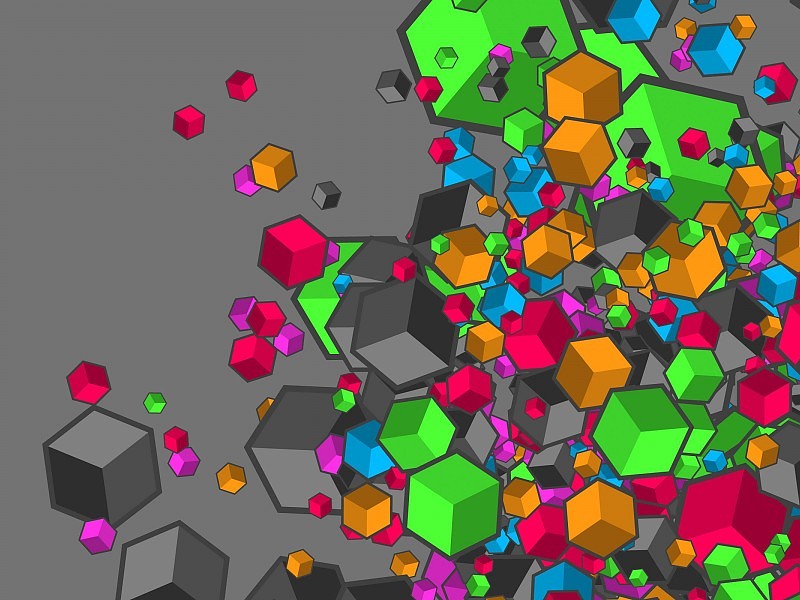 800x600 Neon Cubes Vector Art Wallpaper Free Desktop Backgrounds