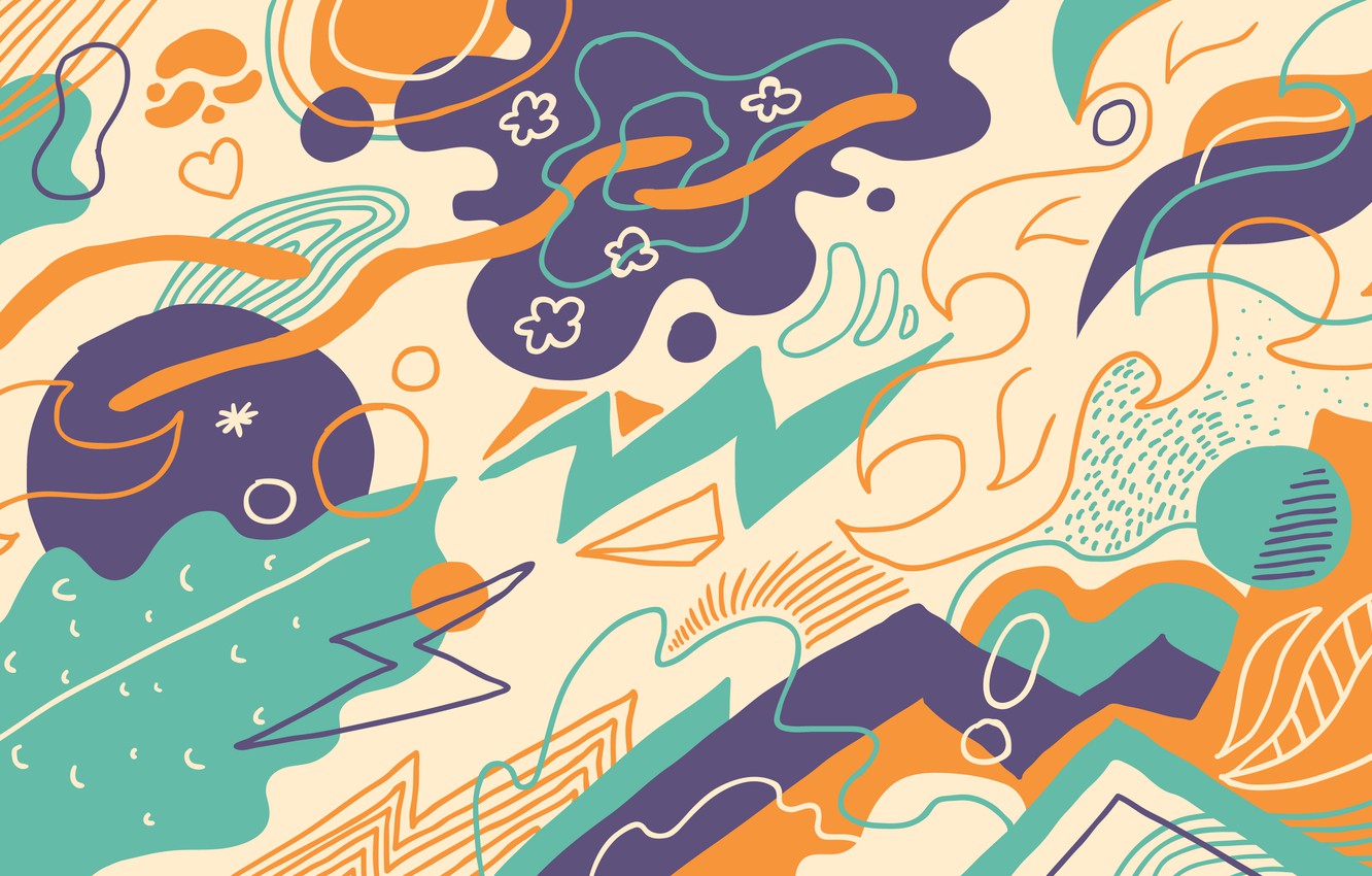 1332x850 Wallpaper Abstraction, Background, Vector, Art Images For Desktop