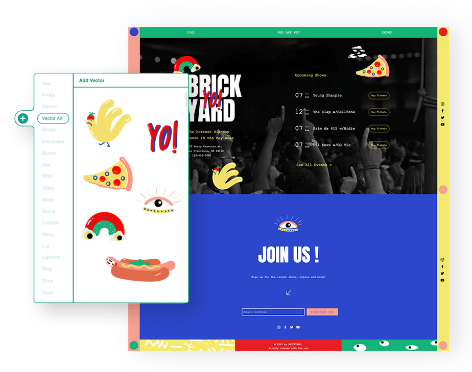 924x729 Build A Creative Website With Wix's New Vector Art