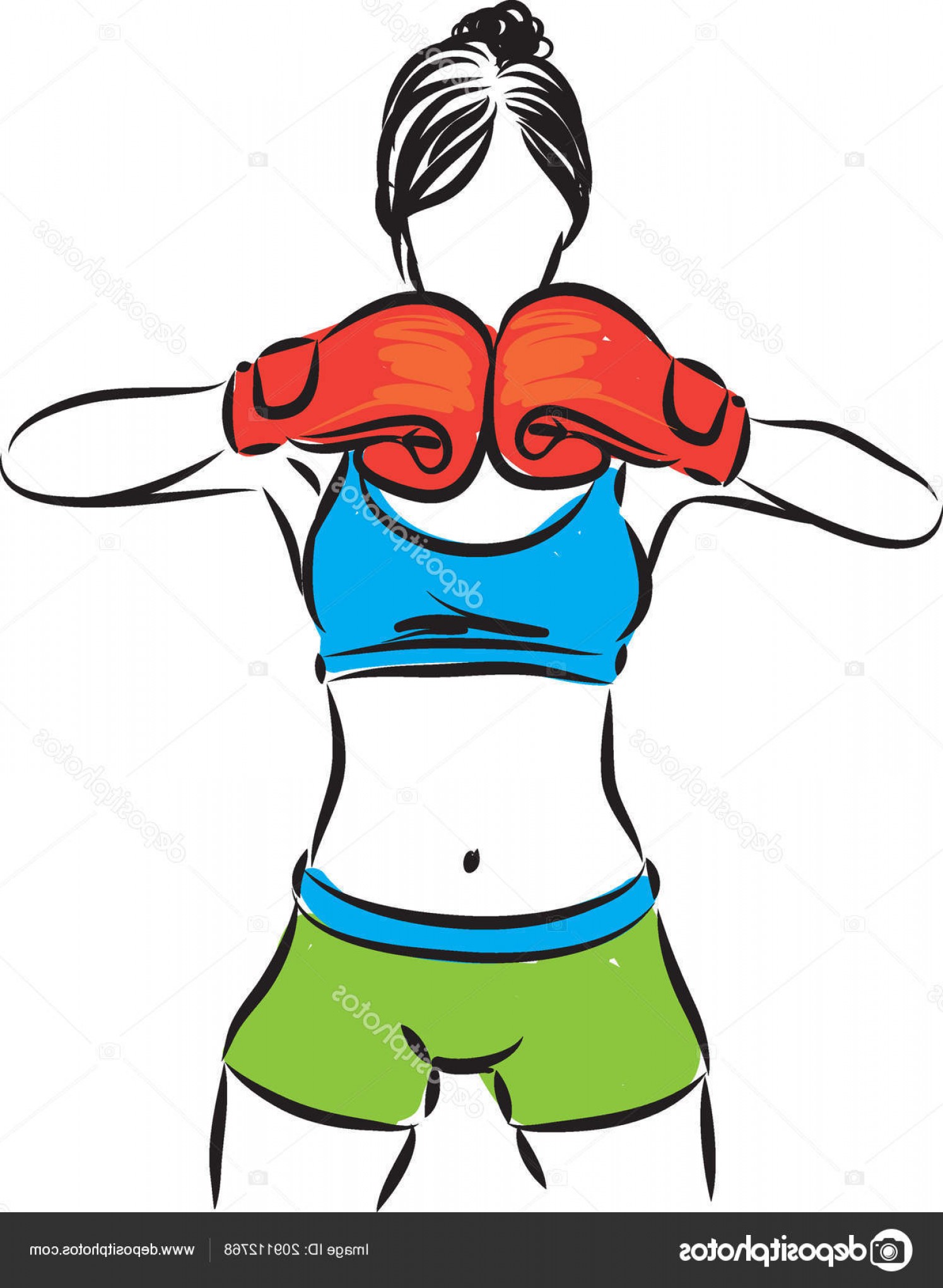 1495x2040 Female Boxing Vector Art Savoyuptown
