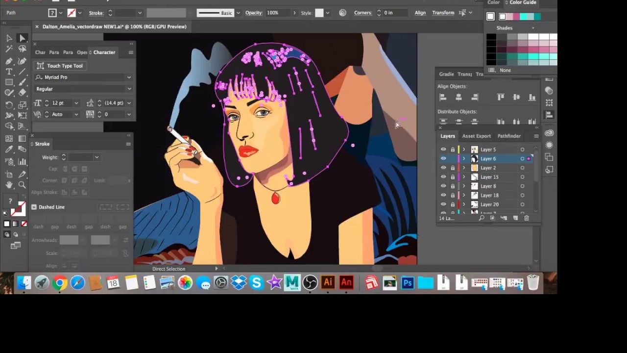 1280x720 Pulp Fiction Hair Animation