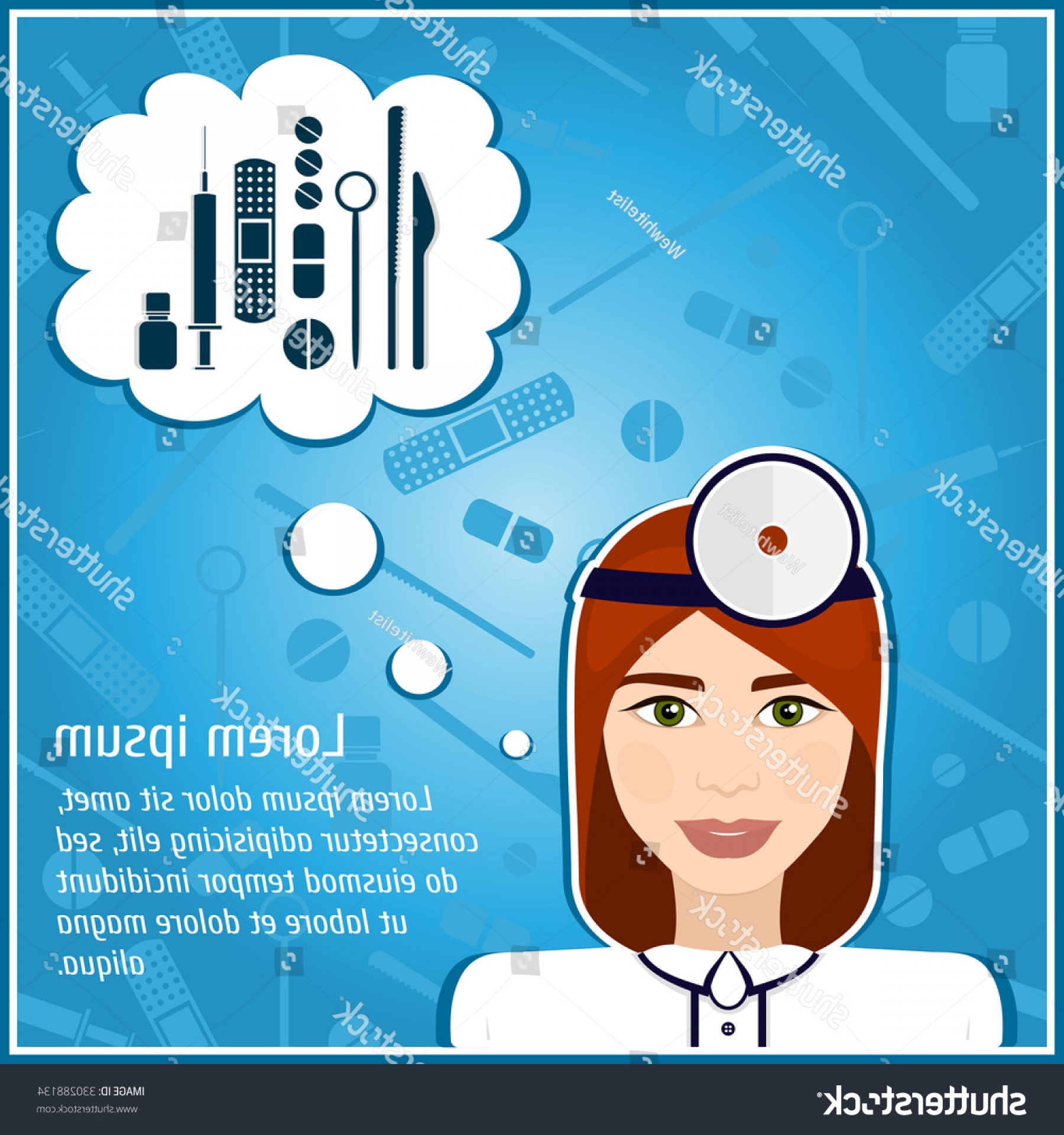 1800x1920 Vector Illustrations Woman Doctor Girls Face Handandbeak