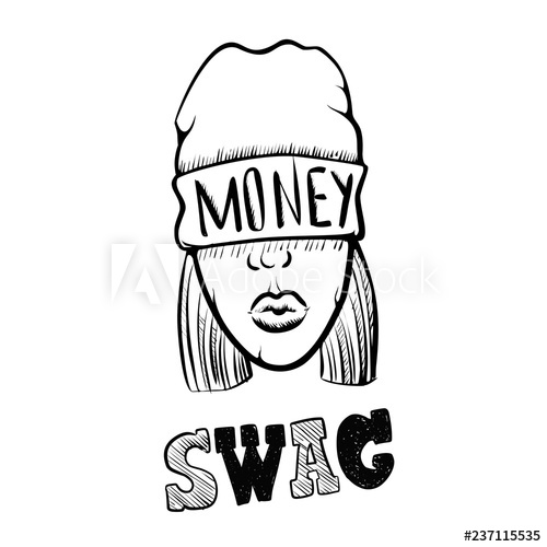 500x500 Hip Hop Music Girl Pretty Young Urban Rap Girl Lady Vector