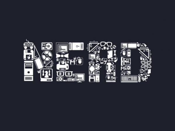 600x450 Nerd T Shirt Vector Artwork