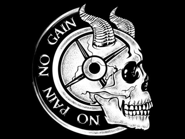 600x450 No Pain No Gain T Shirt Vector Artwork