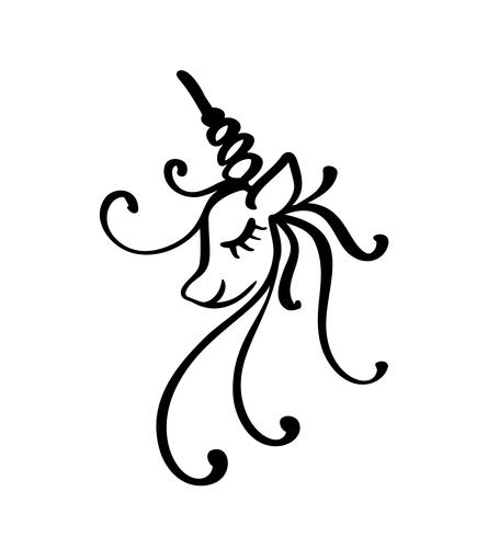 Cute Hand Drawn Doodle Unicorn Face Vector Cartoon Character 445x490 Cute Hand Drawn Doodle Unicorn Face Vector Cartoon Character