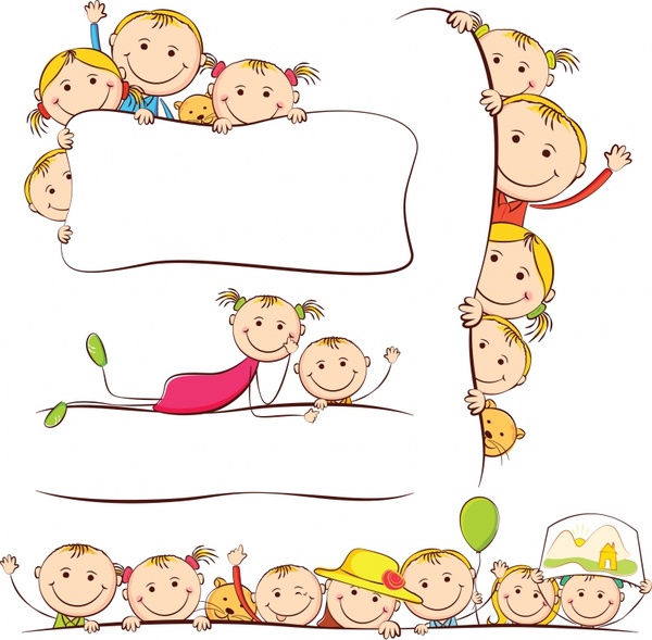 Vector Line Drawing Artwork Cartoon Children Free Vector 600x589 Vector Line Drawing Artwork Cartoon Children Free Vector