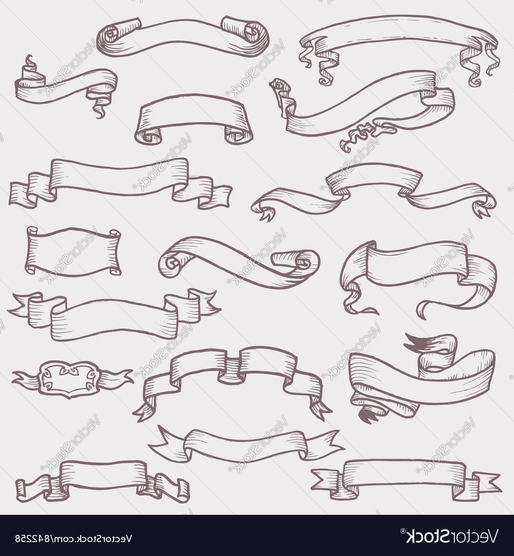 1000x1080 Top Banner Drawings Ribbons Vector Free Free Vector Art