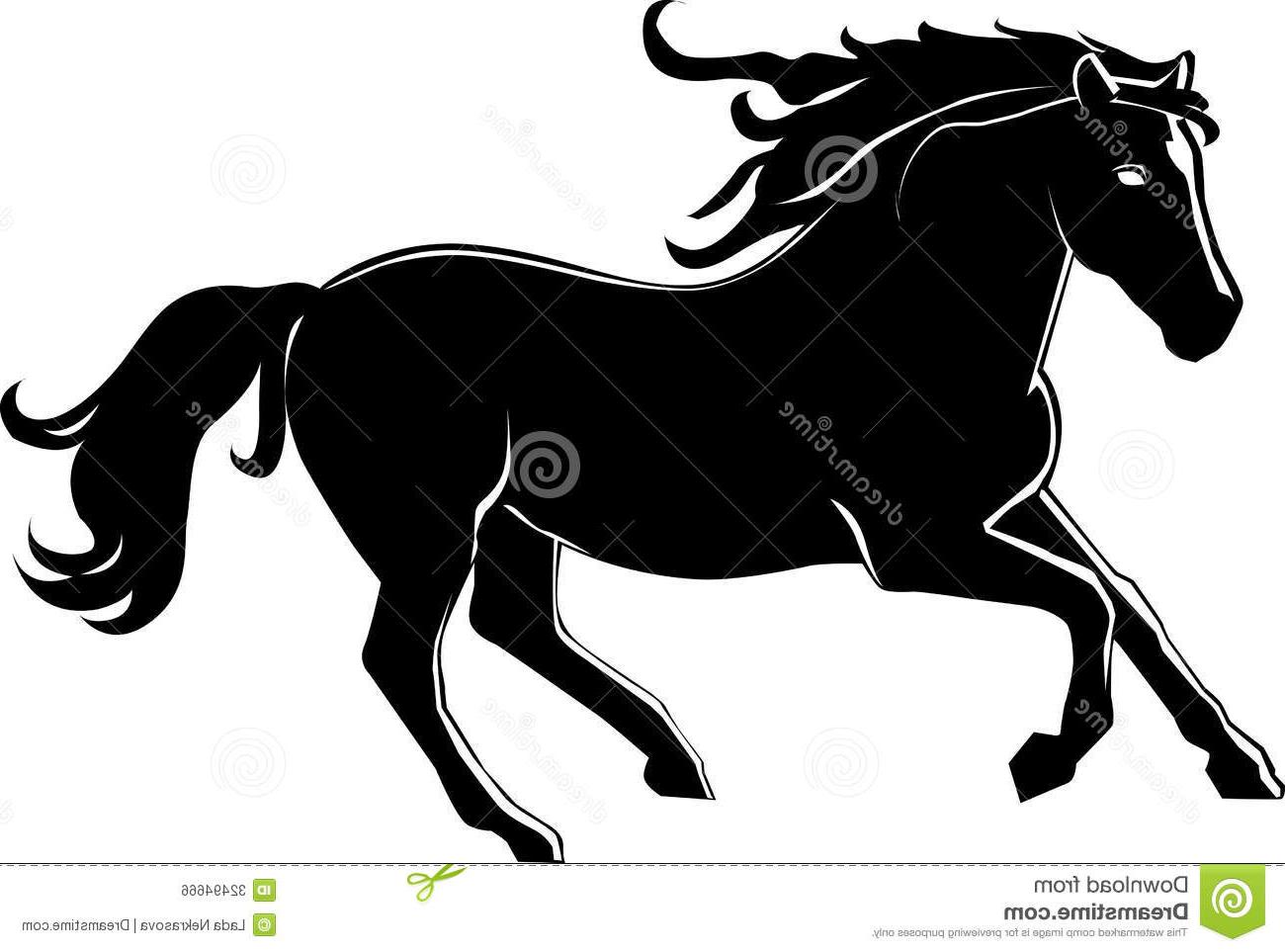 1300x963 Unique Running Horse Artwork Vector Free Free Vector Art