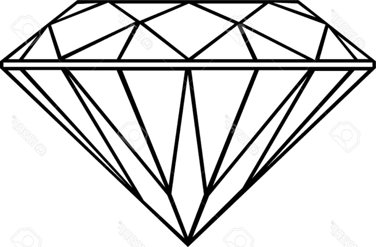 1300x855 Best Diamond Shape Outline Vector Art Free Free Vector Art