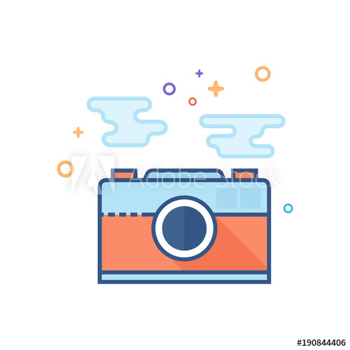 Picture Format Icon In Outlined Flat Color Style Vector 500x500 Picture Format Icon In Outlined Flat Color Style Vector