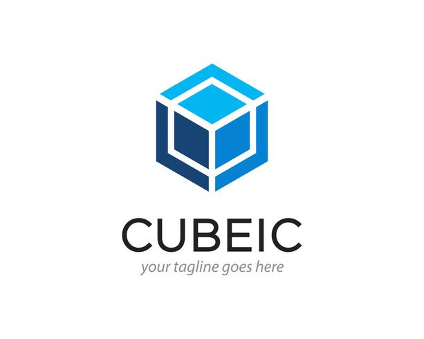 613x490 Abstract Cube Hexagon Logo Design Vector Illustration