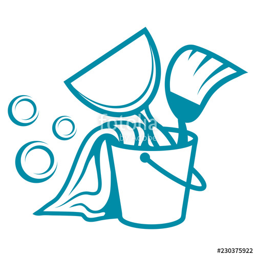 500x500 Cleaning Service Logo, Cleaning Company Emblem, Vector