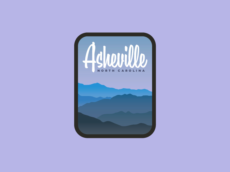 800x600 Asheville Travel Decal