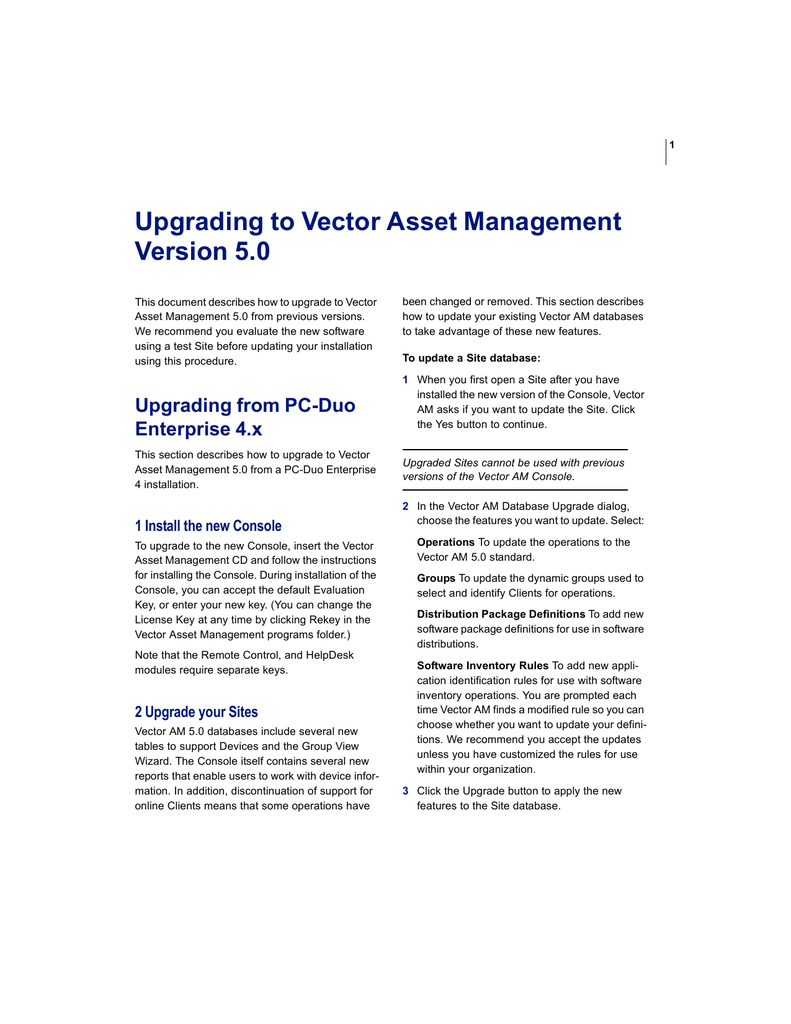 791x1024 Vector Asset Management Upgrade Guide