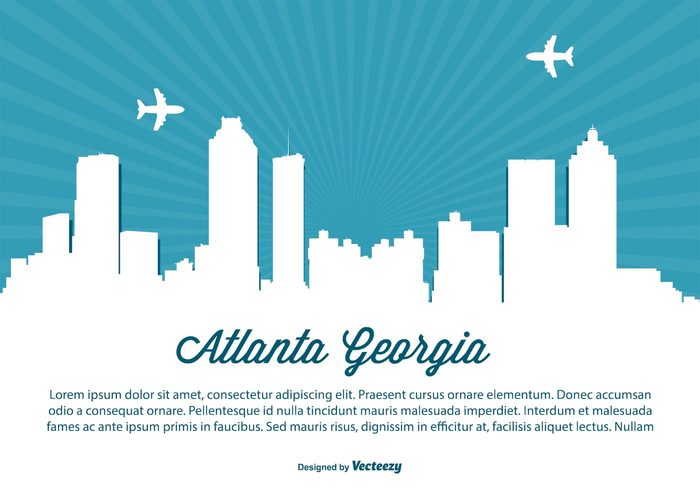 700x490 Free Vector Atlanta Georgia Skyline Illustration
