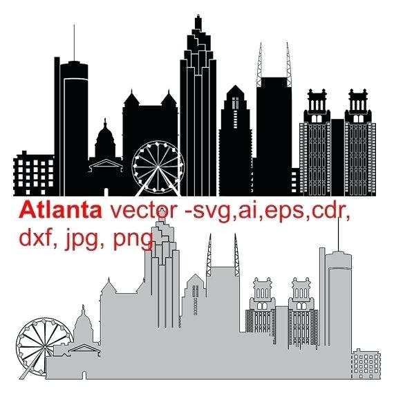 570x570 Atlanta Skyline Silhouette